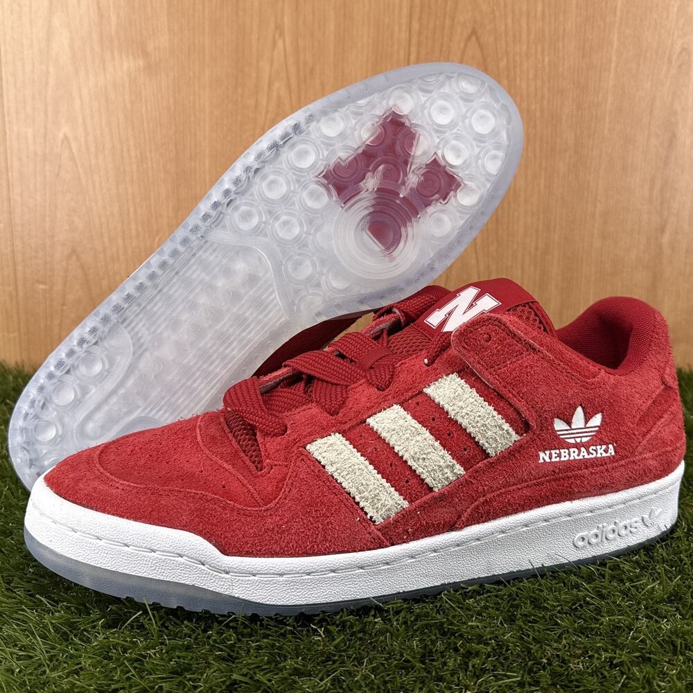 adidas Forum Low Nebraska Cornhuskers (Team Colors) Red HQ7487 Men's Size 12
